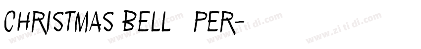 Christmas Bell   Per字体转换
